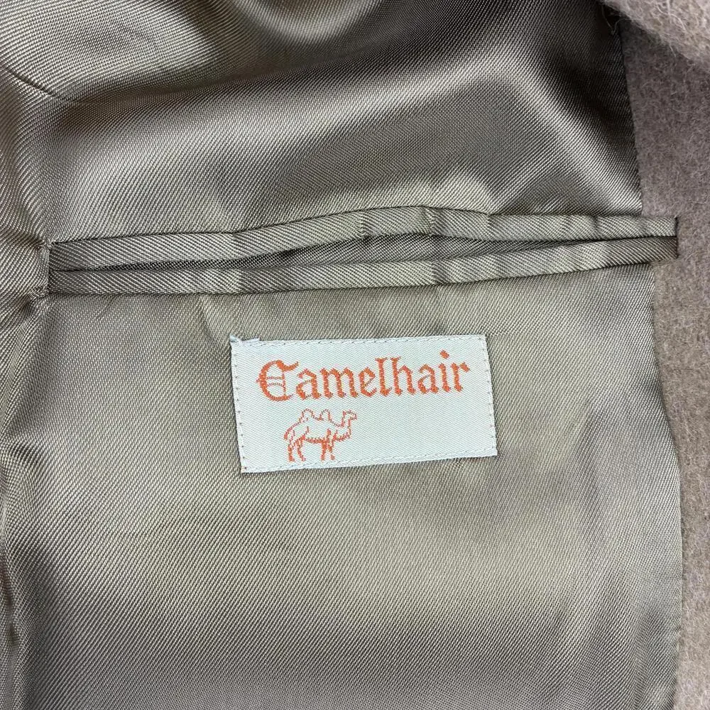 Camelhair Men's Pure Camel hair Soft Warm 3 Button Blazer Jacket Size L42